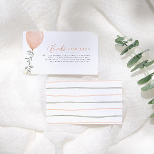 Carte D'accompagnement Eucalyptus Green Balloon Livres Pour Bébé