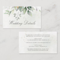 Eucalyptus Leaves Greenery Gold Elegant Wedding