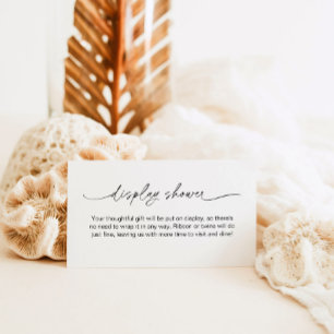 Carte D'accompagnement EVERLEIGH minimaliste douche d'affichage