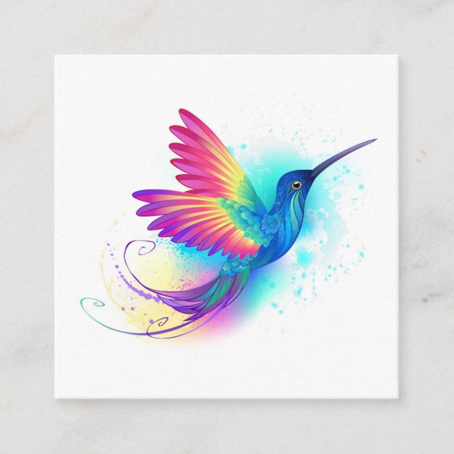Carte D'accompagnement Exotic Rainbow Hummingbird (Devant)