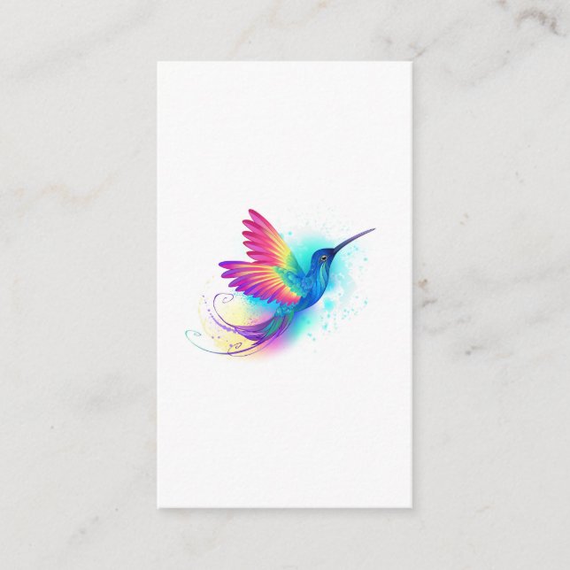 Carte D'accompagnement Exotic Rainbow Hummingbird (Devant)