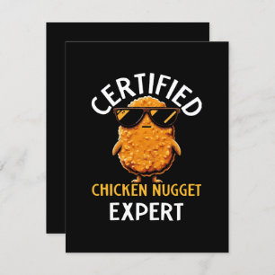 Carte D'accompagnement Expert certifié en nugget de poulet