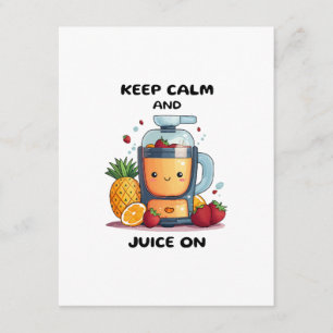 Carte D'accompagnement Extracteur de jus de fruits Gardez votre calme et 