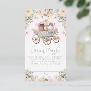 Carte D'accompagnement Fairytale Princess Carriage Raffle
