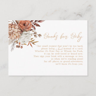 Carte D'accompagnement Fall in Love Baby shower d'automne Livres pour béb