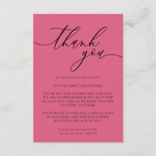 Carte D'accompagnement Fard à joues rose pâle calligraphie photo personna