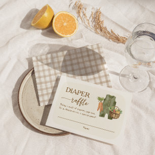 Carte D'accompagnement Farmer cultivé localement le raffle de la couche d