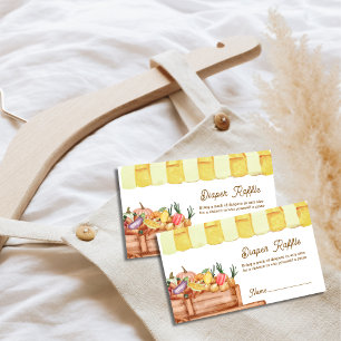 Carte D'accompagnement Farmer Veggie Fruits Baby shower de frai de couche