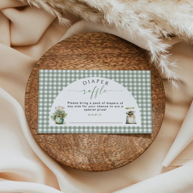 Carte D'accompagnement Farmer's Market Diaper Raffle Insertion Demande Ve (Créateur téléchargé)