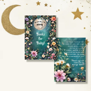 Carte D'accompagnement Fée enchantée Tea Party Livres floraux pour bébé