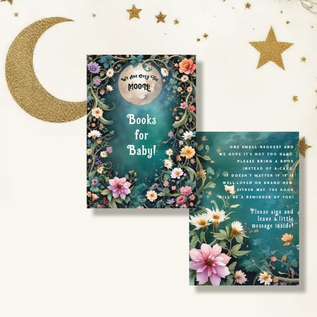 Carte D'accompagnement Fée enchantée Tea Party Livres floraux pour bébé (Créateur téléchargé)