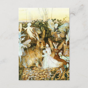 Carte D'accompagnement Fées et lapin