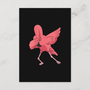 Carte D'accompagnement Femme Dabbing Flamant rose Oiseau mignon Flamant r