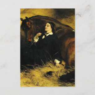 Carte D'accompagnement Femme et Cheval