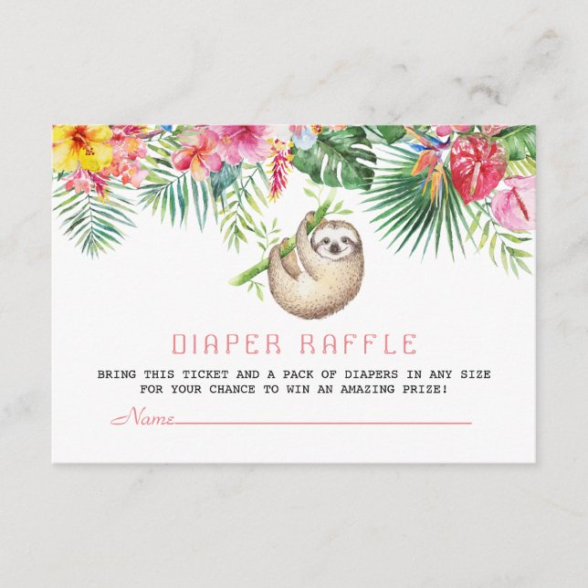 Carte D'accompagnement Fentes Tropicales Fleurs Tropicales Fentes Frame D (Devant)