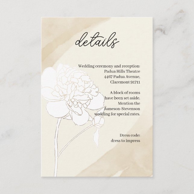 Carte D'accompagnement Ferme verte minimaliste (Devant)