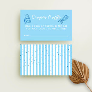 Carte D'accompagnement Fête Bébé Après Ski Baby Shower Tirage au Sort Cou