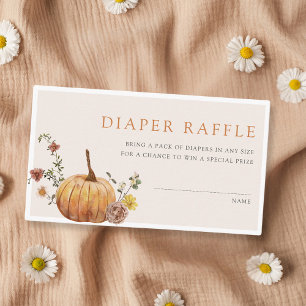 Carte D'accompagnement Fête de Bébé Automne Élégant Rustique Tirage au So