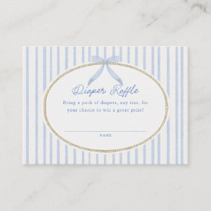 Carte D'accompagnement Fête de Bébé Baby Shower au Thème Cottage Bleu Tir