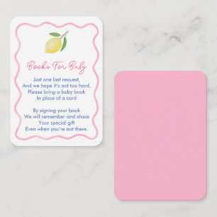 Carte D'accompagnement Fête de bébé fille bohème ondulée - Livre de bienv