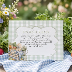 Carte D'accompagnement Fête de Bébé Livres Pour Bébé Issus de la Région
