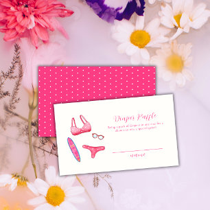 Carte D'accompagnement Fête de Bébé Maillot de Bain Rose Surf Cadeau Couc