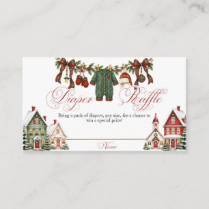Carte D'accompagnement Fête de bébé Noël "Il faut tout un village"