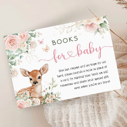 Carte D'accompagnement Fête de bébé Oh Deer Livres pour bébé fille