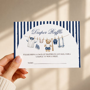 Carte D'accompagnement Fête de bébé ours de baseball Tirage au sort de co