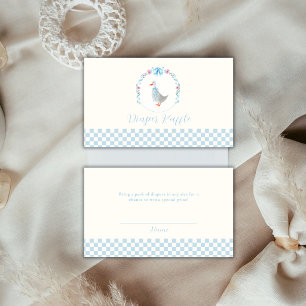 Carte D'accompagnement Fête de Bébé Tirage au Sort Couches Silly Goose Gi