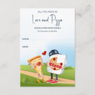 Carte D'accompagnement Fête de mariage amusante Pizza
