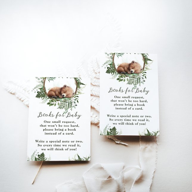 Carte D'accompagnement Fête de naissance bébé garçon champignon forestier (Créateur téléchargé)