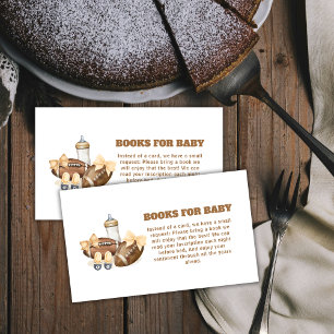 Carte D'accompagnement Fête de Naissance Garçon Football Touche Neutre Li