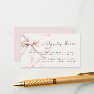 Carte D'accompagnement Fête des mariées à cou rose douche