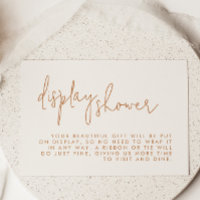 Fête des mariées beige minimaliste douche