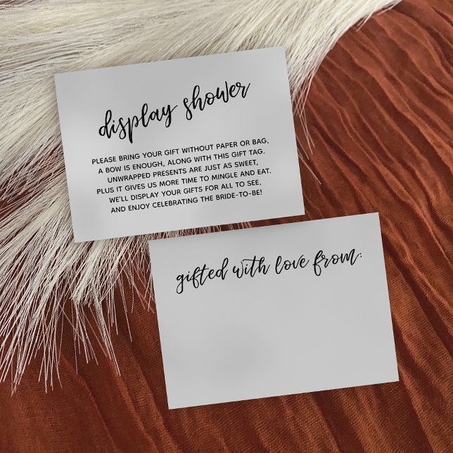 Carte D'accompagnement Fête des mariées d'affichage de script décontracté (Créateur téléchargé)