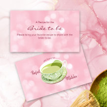 Fête des mariées d'aquarelle rose Matcha Recette