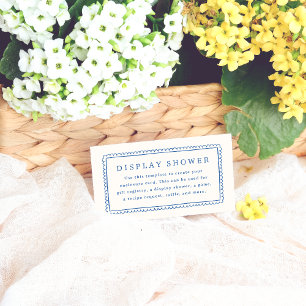 Carte D'accompagnement Fête des mariées de cadre rétro à main fantaisie