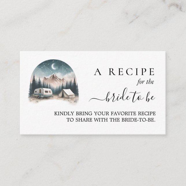 Carte D'accompagnement Fête des mariées de Camping de bois Sky Tree Fores (Devant)