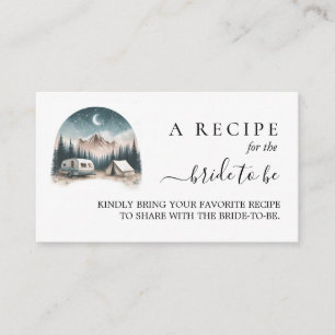 Carte D'accompagnement Fête des mariées de Camping de bois Sky Tree Fores