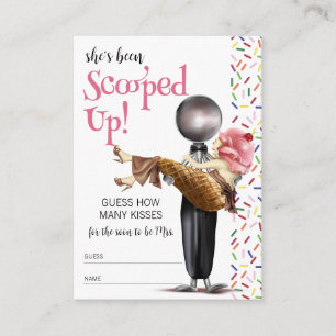 Carte D'accompagnement Fête des mariées de crème glacée aux fraises ramas