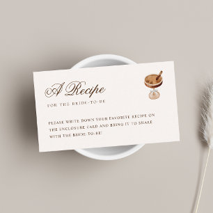 Carte D'accompagnement Fête des mariées de demande de recette Martini Esp