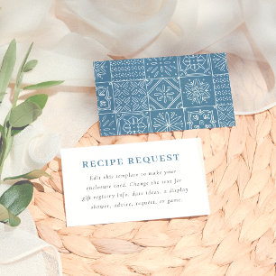 Carte D'accompagnement Fête des mariées de tuiles italiennes Whimsical