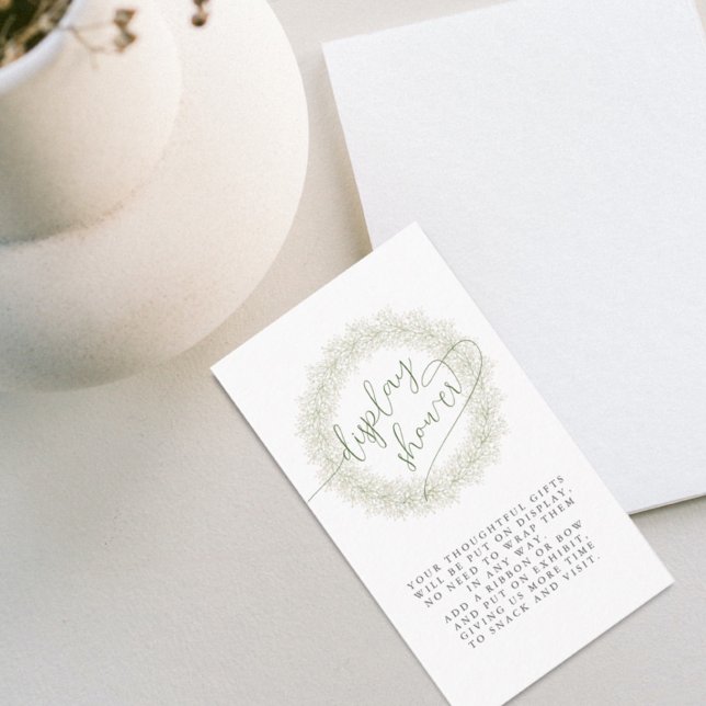 Carte D'accompagnement Fête des mariées florale pour bébé (Créateur téléchargé)