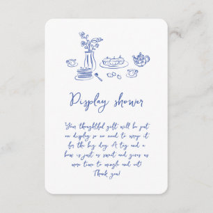 Carte D'accompagnement Fête des mariées tirée à la main par gribouillis l