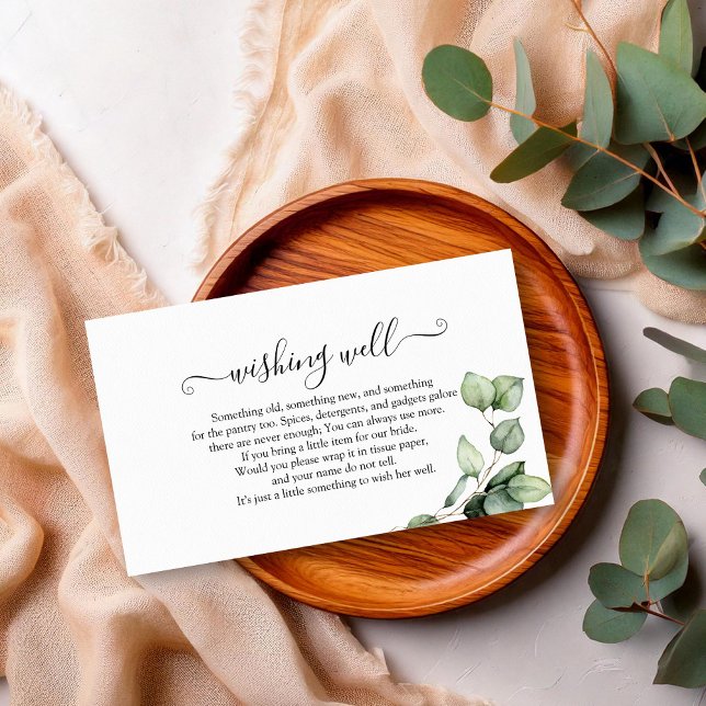 Carte D'accompagnement Fête des mariées verdoyante Envie de bien insérer (Créateur téléchargé)