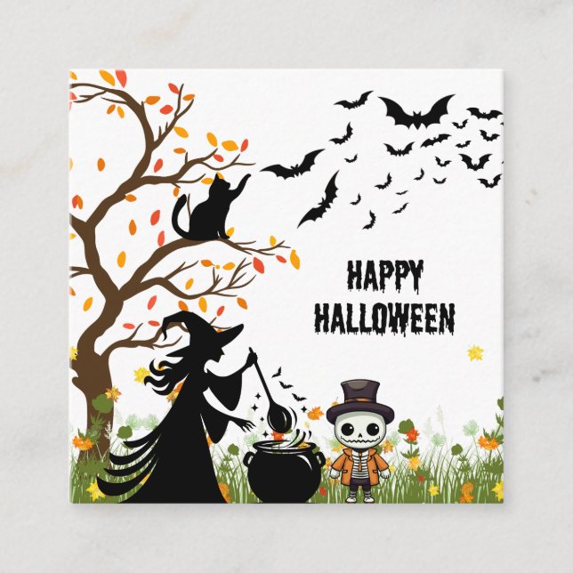 Carte D'accompagnement Fête d'Halloween (Devant)