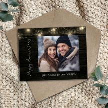 Fête du 60e Anniversaire Lumières de Bois Rustique