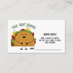 Carte D'accompagnement Fête mexicaine taco 'à propos des couches Déchets