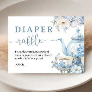 Carte D'accompagnement Fête pour deux Baby Shower Garçon Bleu Tirage au s